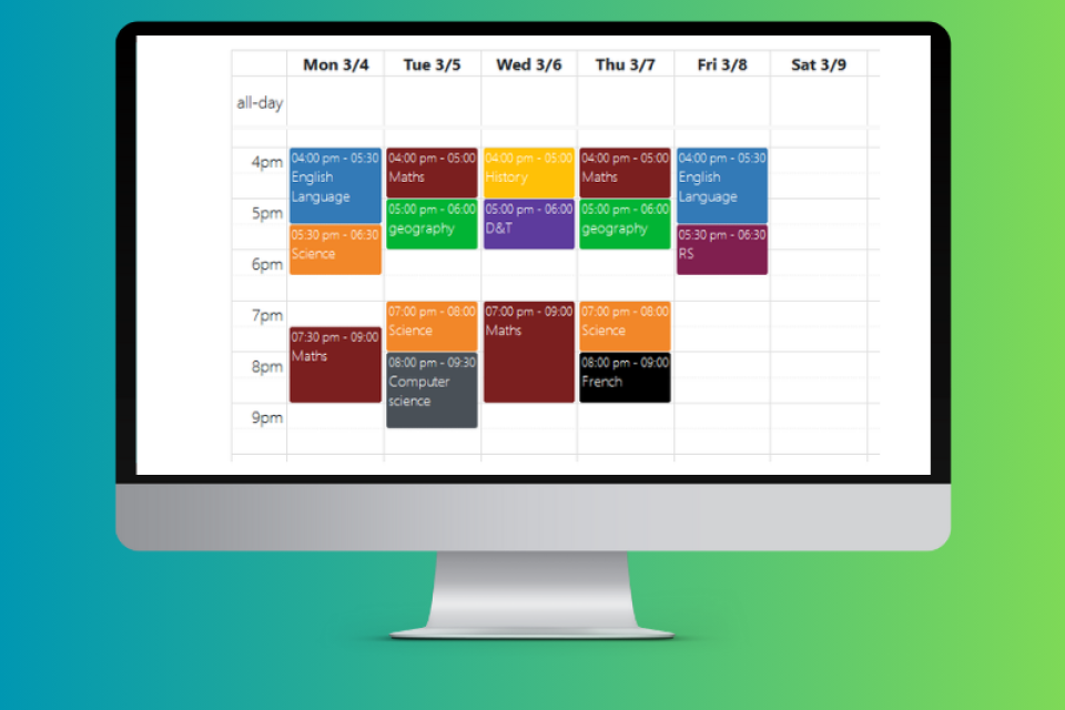 Create a Study Planner